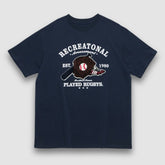 T-Shirt mit Handtuch-Stickerei und Baseball-Muster